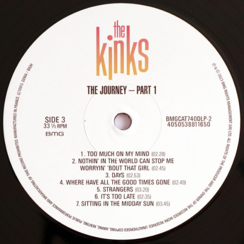Виниловая пластинка KINKS "The Journey - Part 1" (2LP)