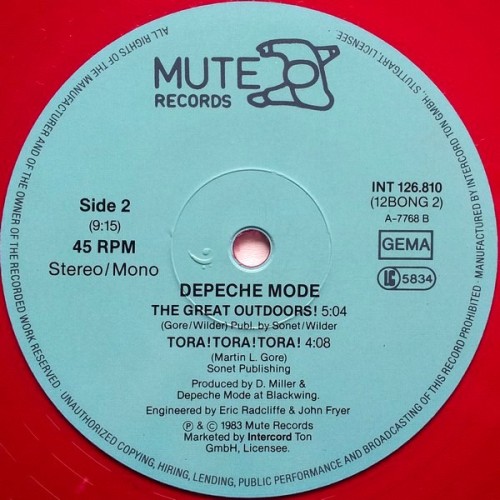 Виниловая пластинка DEPECHE MODE "Get The Balance Right! (Combination Mix)" (NM INT 126.810 RED LP)