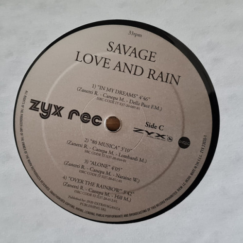 Виниловая пластинка SAVAGE "Love And Rain" (ZYX23035 2LP) 