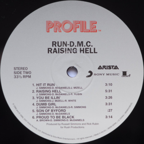 Виниловая пластинка RUN DMC "Raising Hell" (LP)