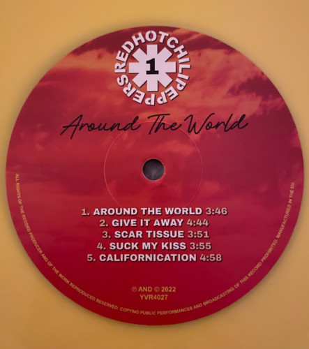 Виниловая пластинка RED HOT CHILI PEPPERS "Around The World" (YELLOW LP) 