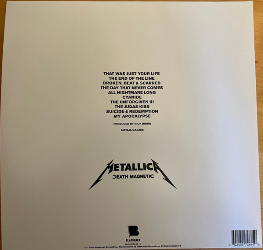 Виниловая пластинка METALLICA "Death Magnetic" (SILVER 2LP) 
