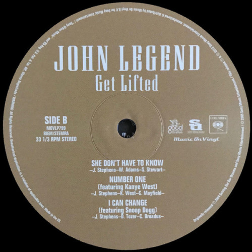 Виниловая пластинка JOHN LEGEND "Get Lifted" (2LP) 