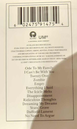 Виниловая пластинка CRANBERRIES "No Need To Argue" (LP)