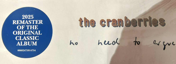 Виниловая пластинка CRANBERRIES "No Need To Argue" (LP)