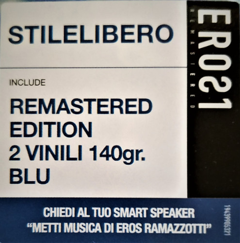 Виниловая пластинка EROS RAMAZOTTI "Stilelibero" (BLUE 2LP) 