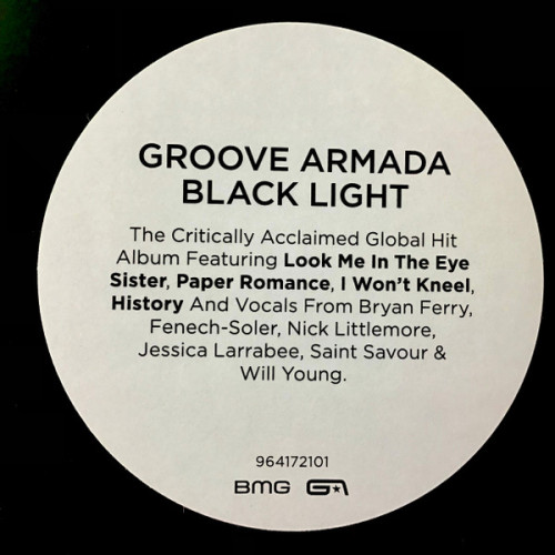 Виниловая пластинка GROOVE ARMADA "Black Light" (2LP) 