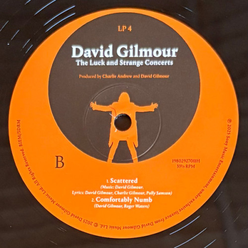 Виниловая пластинка DAVID GILMOUR "The Luck And Strange Concerts" (4LP)
