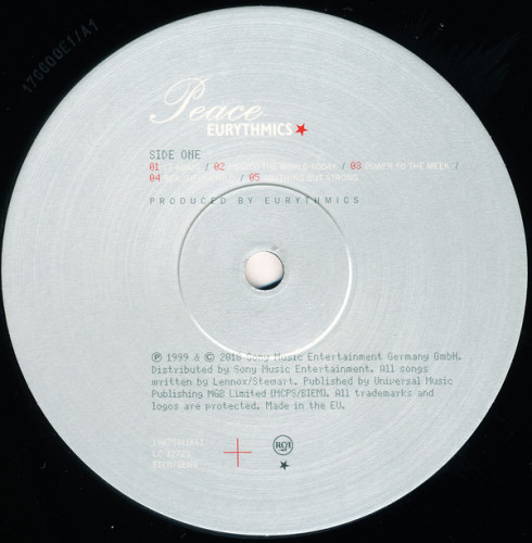Виниловая пластинка EURYTHMICS "Peace" (LP)