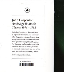 JOHN CARPENTER "Anthology II (Movie Themes 1976-1988)" (LP)