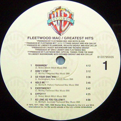 Виниловая пластинка Fleetwood Mac "Greatest Hits" (LP)
