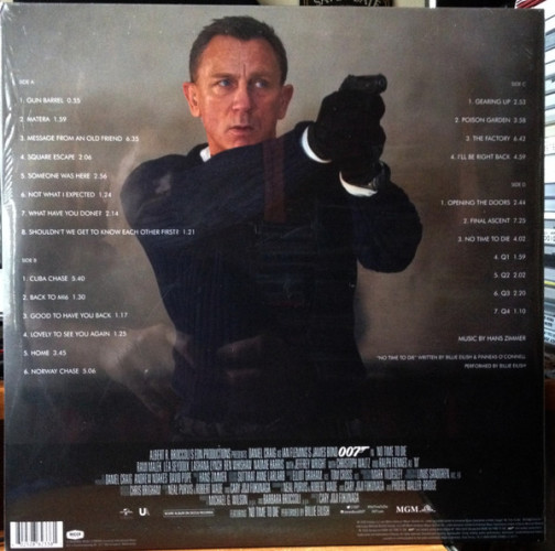 Виниловая пластинка HANS ZIMMER - "No Time To Die (Original Motion Picture Soundtrack)" (OST 2LP) 