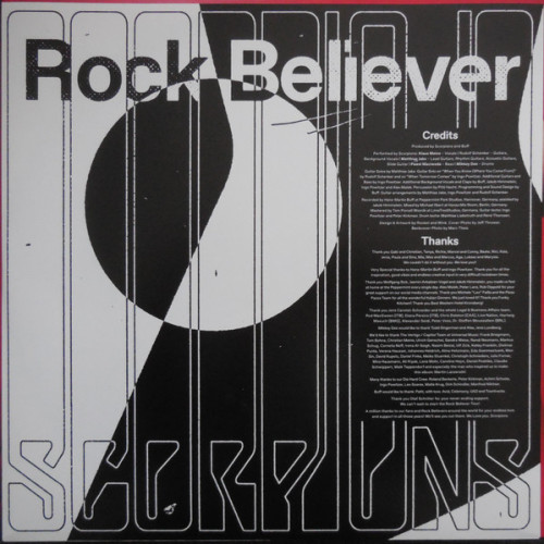 Виниловая пластинка SCORPIONS "Rock Believer" (2LP)