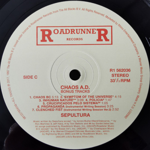 Виниловая пластинка SEPULTURA "Chaos A.D." (EXPANDED 2LP) 