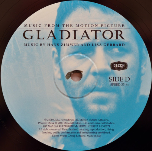 Виниловая пластинка HANS ZIMMER & LISA GERRARD "Gladiator (Music From The Motion Picture)" (2LP) 