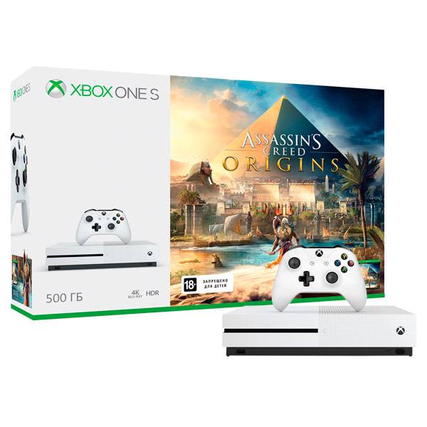 Игровая приставка Microsoft X-BOX One S 500Gb Assasin's Creed: Origins 