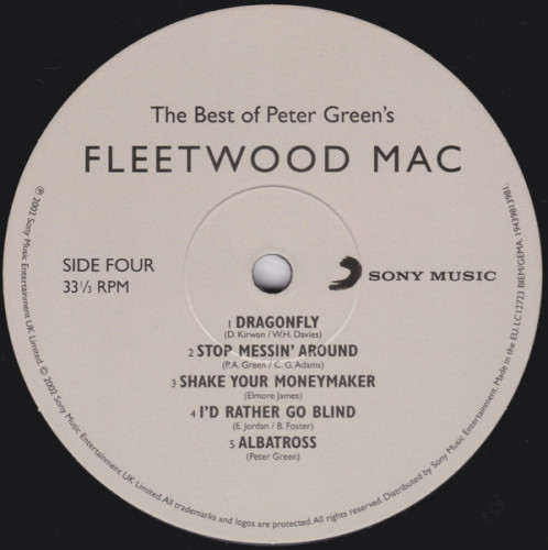 Виниловая пластинка FLEETWOOD MAC "The Best Of Peter Green s Fleetwood Mac" (2LP) 