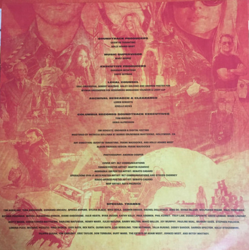 Виниловая пластинка VARIOUS ARTISTS "Once Upon A Time In Hollywood (Original Motion Picture Soundtrack)" (OST ORANGE 2LP) 