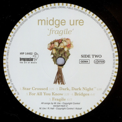 Виниловая пластинка MIDGE URE "Fragile" (LP)