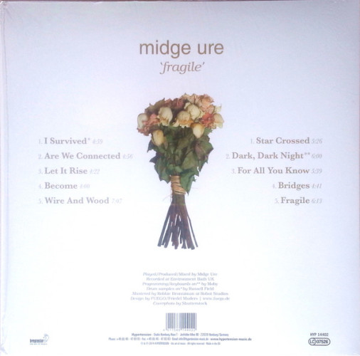 Виниловая пластинка MIDGE URE "Fragile" (LP)