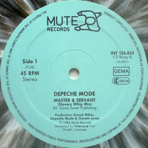 Виниловая пластинка DEPECHE MODE "Master And Servant (Slavery Whip Mix)" (NM GREY INT 126.824 LP)