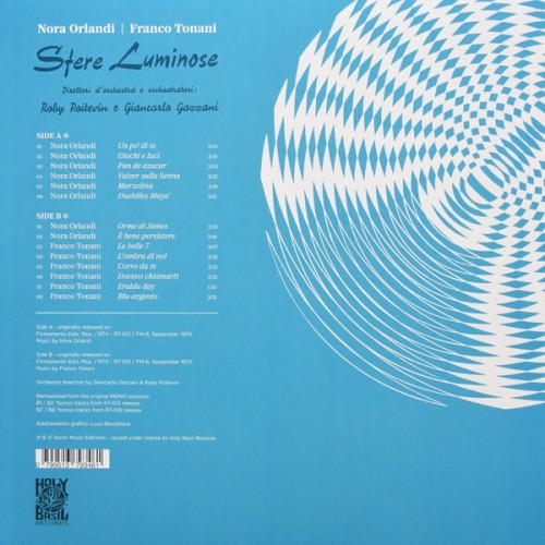 Виниловая пластинка NORA ORLABDI / FRANCO TONAMI "Sfere Luminose" (LP) 