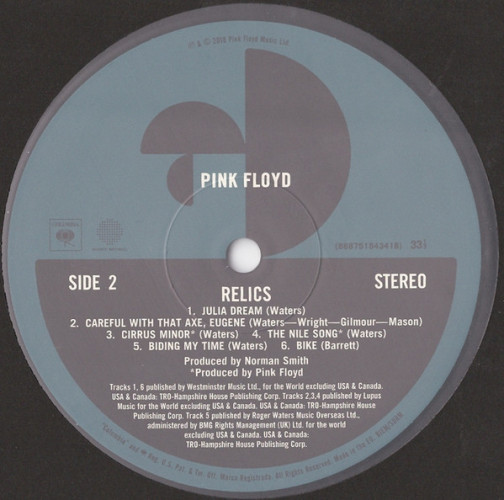 Виниловая пластинка PINK FLOYD "Relics" (REMASTER LP)