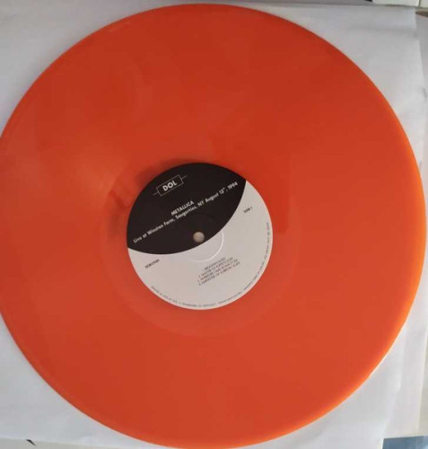 Виниловая пластинка METALLICA "Live at Winston Farm, Saugerties, NY August 13th, 1994" (ORANGE LP)