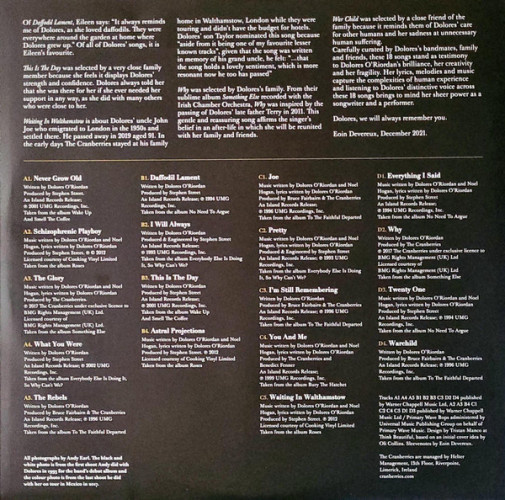 Виниловая пластинка CRANBERRIES "Remembering Dolores" (2LP) 