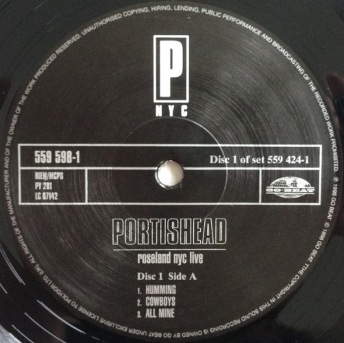 Виниловая пластинка PORTISHEAD "Roseland NYC Live" (2LP)