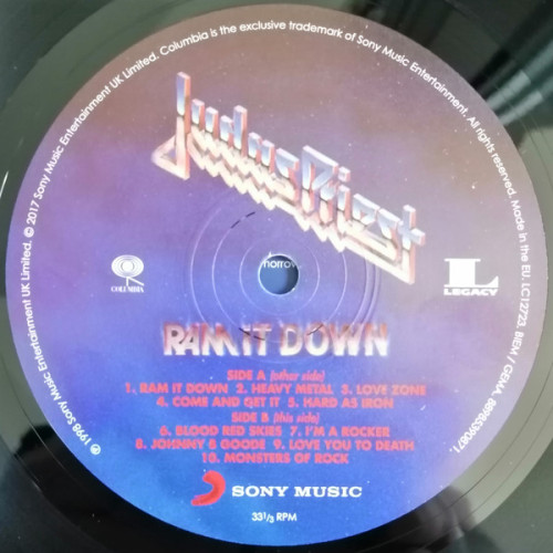 Виниловая пластинка JUDAS PRIEST "Ram It Down" (LP)