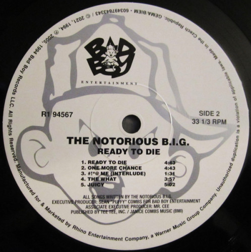 Виниловая пластинка NOTORIOUS BIG "Ready To Die" (2LP)
