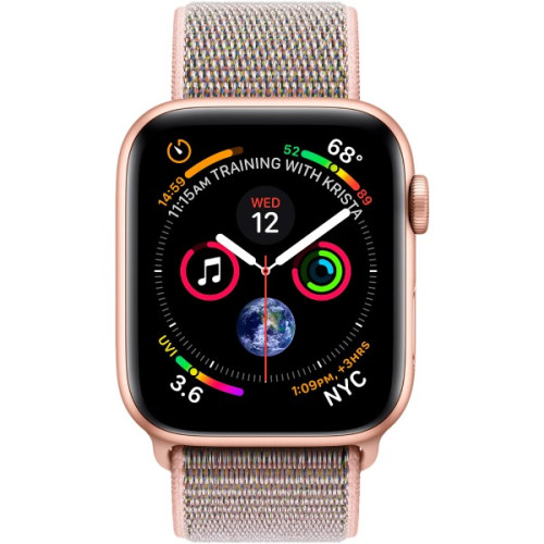 Apple Watch Series 4 GPS 40mm Gold Aluminum Case with Pink Sand Sport Loop