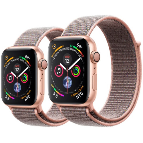 Apple Watch Series 4 GPS 40mm Gold Aluminum Case with Pink Sand Sport Loop