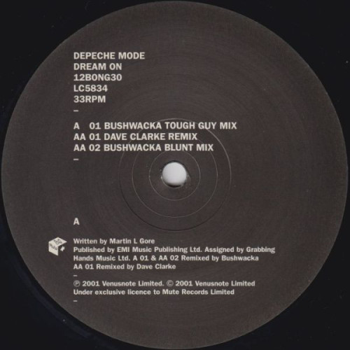 Виниловая пластинка DEPECHE MODE "Dream On" (MUTE 12BONG30 LP)