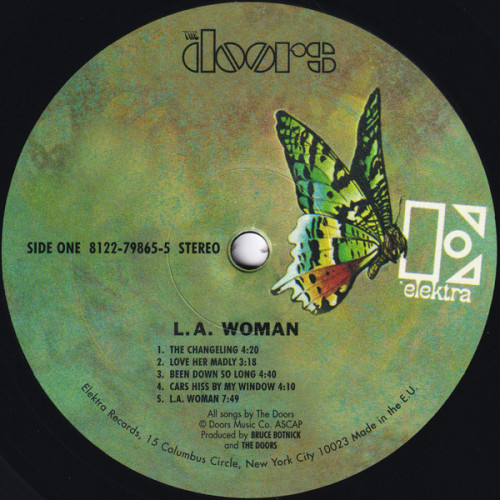 Виниловая пластинка Doors "L.A. Woman" (STEREO 180G LP) 