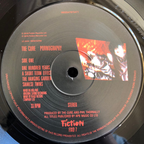 Виниловая пластинка THE CURE "Pornography" (LP) 