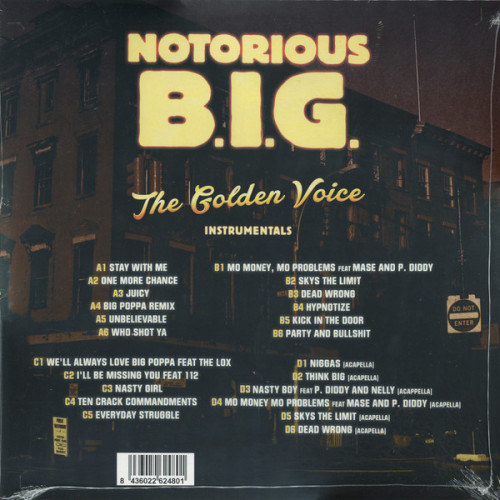 Виниловая пластинка NOTORIOUS BIG "The Golden Voice (Instrumentals)" (2LP)