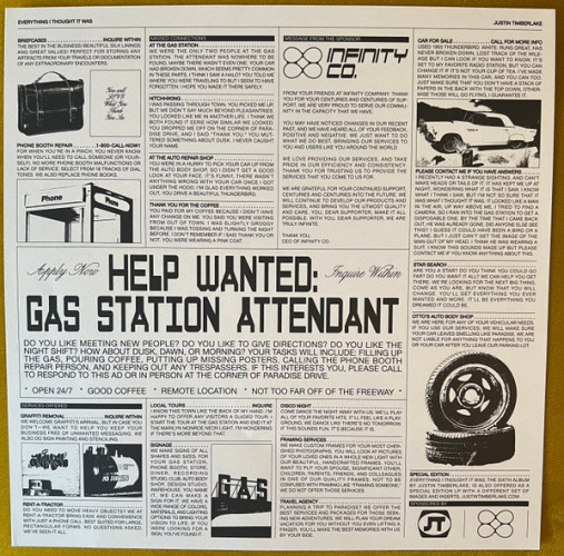 Виниловая пластинка JUSTIN TIMBERLAKE "Everything I Thought It Was" (SILVER 2LP)