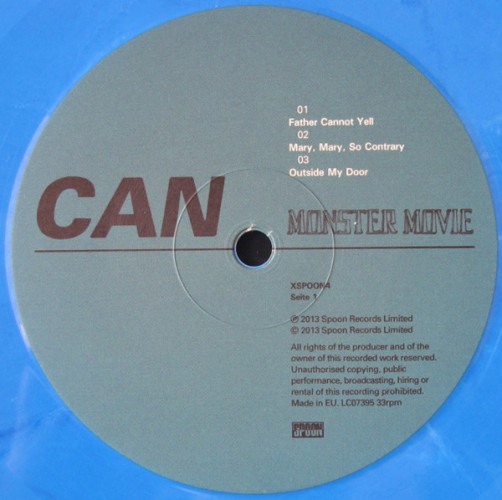 Виниловая пластинка CAN "Monster Movie" (BLUE LP)