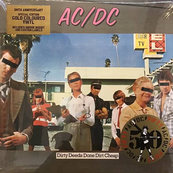 Виниловая пластинка AC/DC "Dirty Deeds Done Dirt Cheap" (50th Anniversary GOLD LP) 