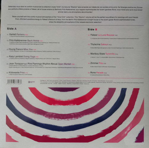 Виниловая пластинка VARIOUS ARTISTS "Electro Chill" (LP) 
