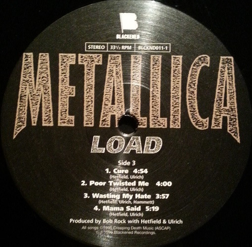 Виниловая пластинка METALLICA "Load" (2LP)