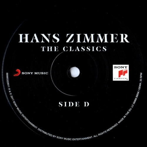 Виниловая пластинка HANS ZIMMER - "The Classics" (OST 2LP)