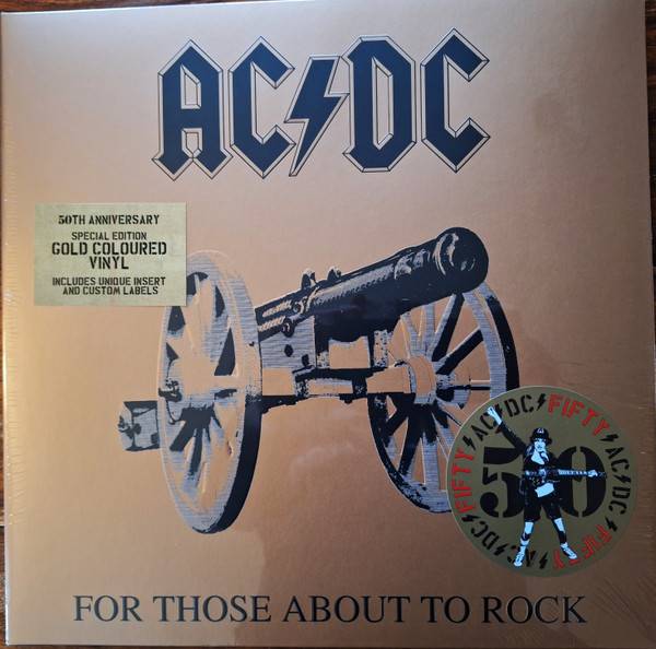 Виниловая пластинка AC/DC "For Those About To Rock (We Salute You)" (50th Anniversary GOLD LP) 