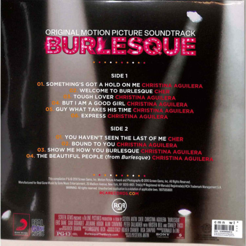 Виниловая пластинка CHER AND CHRISTINA AGUILERA "Burlesque (Original Motion Picture Soundtrack)" (GOLD OST LP)