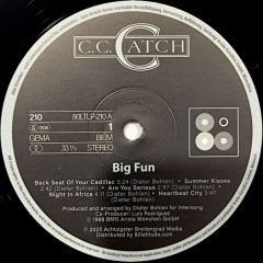 C.C.CATCH "Big Fun" (LP)