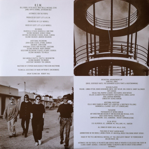 Виниловая пластинка R.E.M. "Automatic For The People" (LP) 