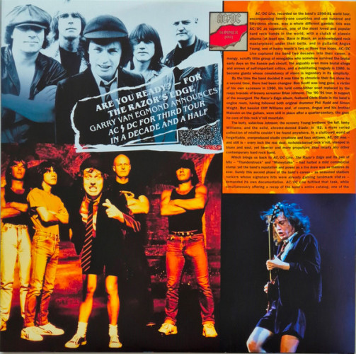 Виниловая пластинка AC/DC "Live" (50th Anniversary GOLD 2LP)