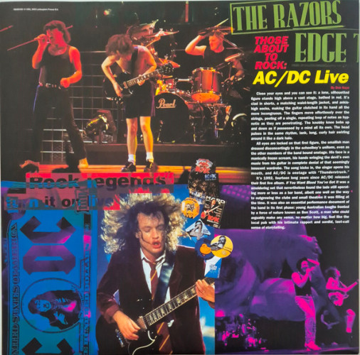 Виниловая пластинка AC/DC "Live" (50th Anniversary GOLD 2LP)